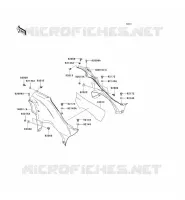 CACHE LAT&Eacute;RAL pour Kawasaki KVF750 4X4 2005