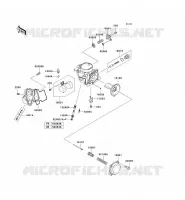 PI&Egrave;CES DE CARBURATEUR pour Kawasaki KVF750 4X4 2005