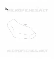 SELLE pour Kawasaki KVF750 4X4 2005