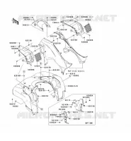 GARDE BOUE AVANT pour Kawasaki KVF750 4X4I 2005