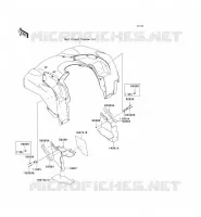BAVETTE pour Kawasaki KVF750 4X4I 2006