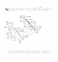 CACHE LAT&Eacute;RAL pour Kawasaki KVF750 4X4I 2006