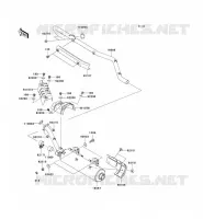&Eacute;CHAPPEMENT( JKAVFDB1 6B503806) pour Kawasaki KVF750 4X4I 2006