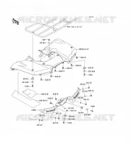 GARDE BOUE ARRI&Egrave;RE pour Kawasaki KVF750 4X4I 2006