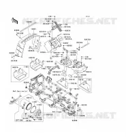 PIECE DE CADRE (COUVERTURE) pour Kawasaki KVF750 4X4I 2006