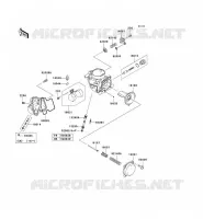 PI&Egrave;CES DE CARBURATEUR pour Kawasaki KVF750 4X4I 2006