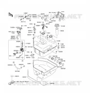 RESERVOIR CARBURANT pour Kawasaki KVF750 4X4I 2006