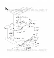 GARDE BOUE ARRI&Egrave;RE pour Kawasaki KVF750 4X4I 2006