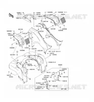 GARDE BOUE AVANT pour Kawasaki KVF750 4X4I 2006