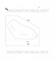 SELLE pour Kawasaki KVF750 4X4I 2006