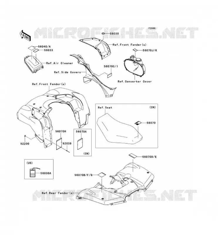 LABEL Kawasaki QUAD 750 2007 KVF750 4X4I  KVF750A7F