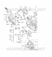 COUVERCLES MOTEUR pour Kawasaki KVF750 4X4I 2005