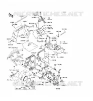 PIECE DE CADRE (COUVERTURE) pour Kawasaki KVF750 4X4I 2005