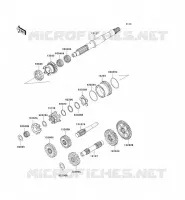TRANSMISSION pour Kawasaki KVF750 4X4I 2005