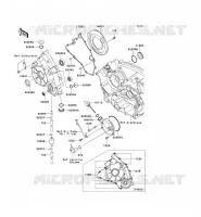 COUVERCLES MOTEUR pour Kawasaki KVF750 4X4I 2006