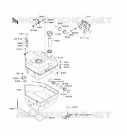 RESERVOIR CARBURANT pour Kawasaki KVF750 4X4I 2008