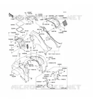 GARDE BOUE AVANT pour Kawasaki KVF750 4X4I 2010