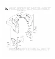 BAVETTE pour Kawasaki KVF750 4X4I 2010