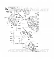 COUVERCLES MOTEUR pour Kawasaki KVF750 4X4I 2010