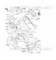 GARDE BOUE AVANT pour Kawasaki KVF750 4X4I 2010