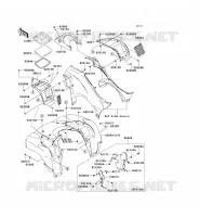 GARDE BOUE AVANT pour Kawasaki KVF750 4X4I 2010