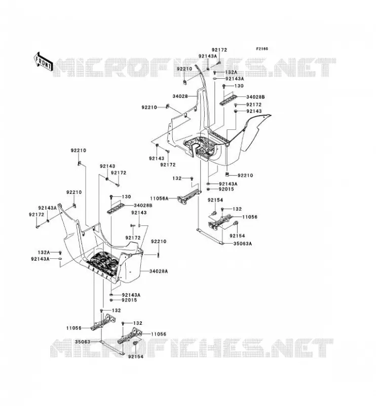 REPOSE PIED Kawasaki QUAD 750 2012 KVF750 4X4I EPS  KVF750GCF