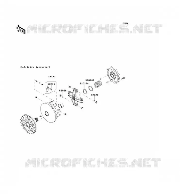 PIECE EN OPTION Kawasaki QUAD 750 2012 KVF750 4X4I EPS  KVF750GCS