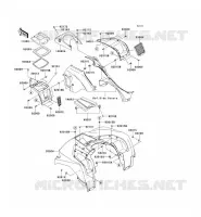 GARDE BOUE AVANT pour Kawasaki BRUTE FORCE 750 4X4I EPS 2012