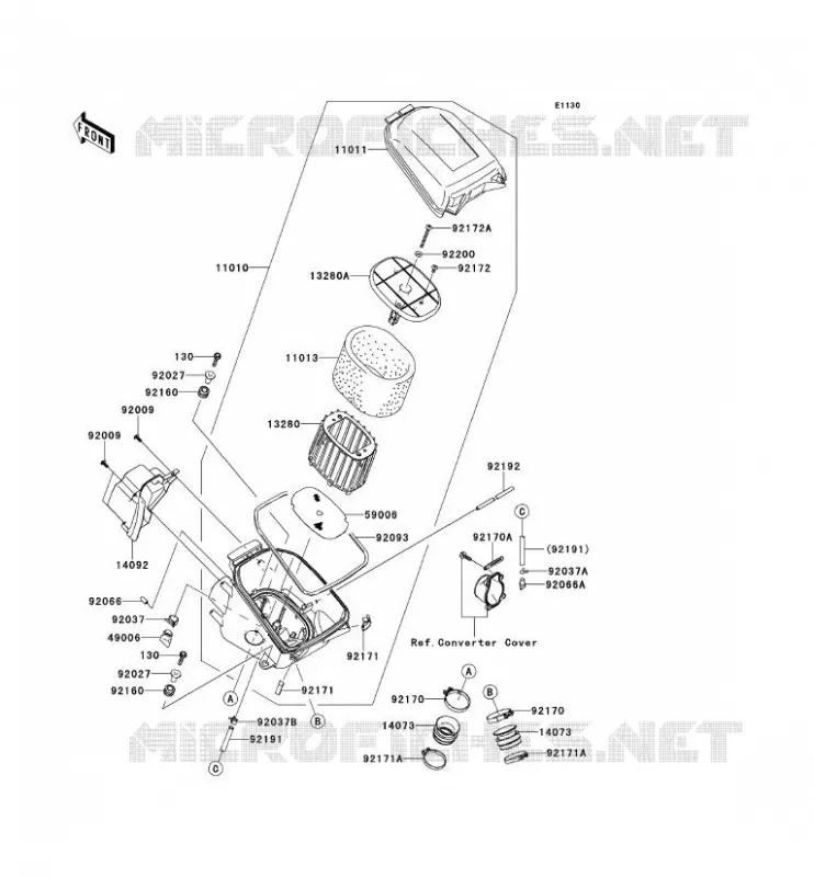 FILTRE A AIR Kawasaki QUAD 750 2012 BRUTE FORCE 750 4X4I EPS  KVF750HCS
