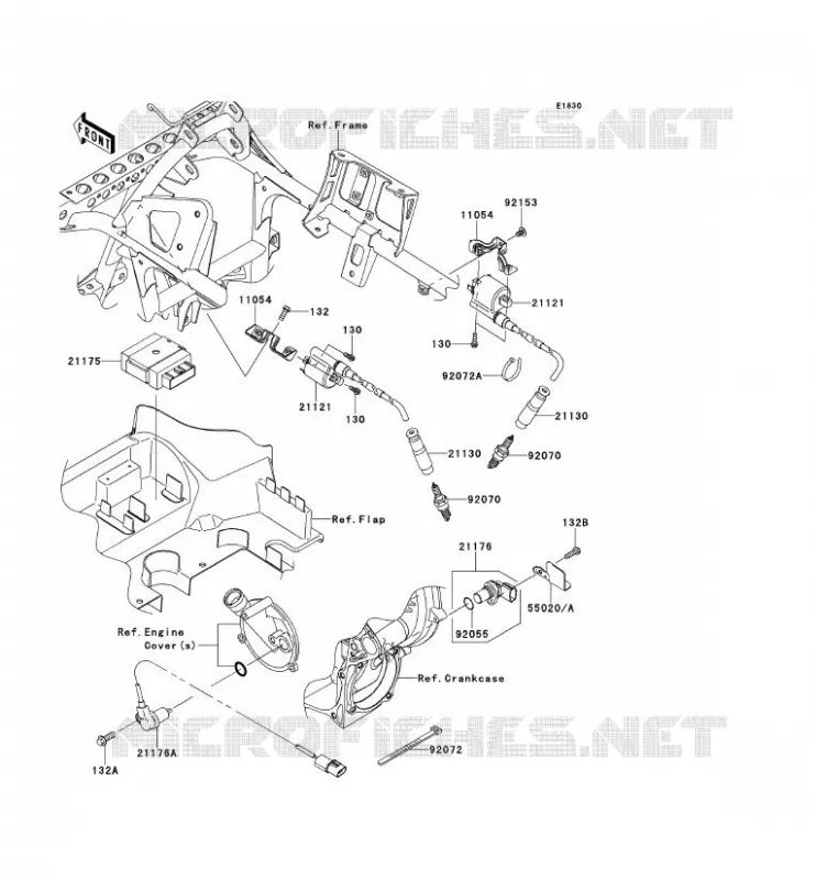 SYSTEME D&acute;ALLUMAGE Kawasaki QUAD 750 2012 BRUTE FORCE 750 4X4I EPS  KVF750HCS