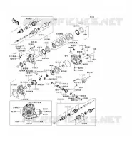 ARBRE DE TRANSMISSION AVANT pour Kawasaki KVF750 4X4I 2012