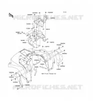 BAVETTE pour Kawasaki KVF750 4X4I 2012