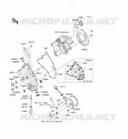 COUVERCLES MOTEUR pour Kawasaki KVF750 4X4I 2012