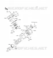 CYLINDRE/PISTON pour Kawasaki KVF750 4X4I 2012