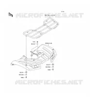 GARDE BOUE ARRI&Egrave;RE pour Kawasaki KVF750 4X4I 2012