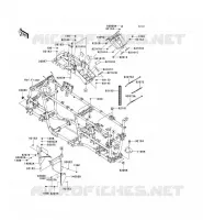 PIECE DE CADRE (COUVERTURE) pour Kawasaki KVF750 4X4I 2012
