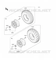 ROUE/PNEUS pour Kawasaki KVF750 4X4I 2012