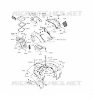 GARDE BOUE AVANT pour Kawasaki BRUTE FORCE 750 4X4I 2015