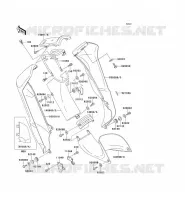 PROTEGE JAMBE/CARTER DE CHAINE pour Kawasaki KAZER 2000