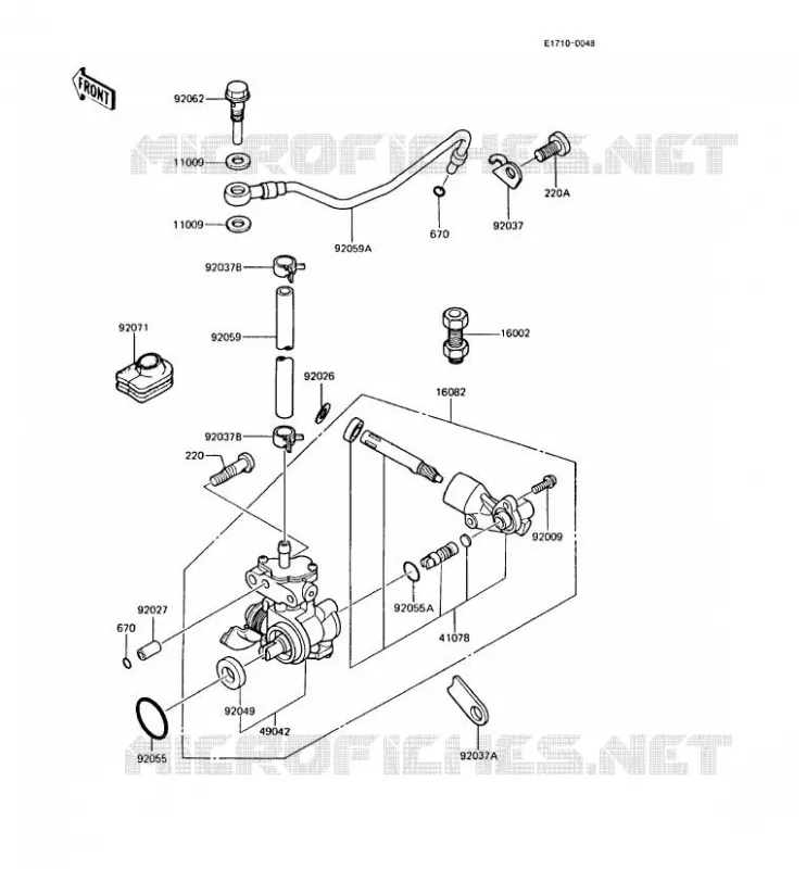 POMPE A HUILE Kawasaki MOTOS 125 1990 AR125  AR125-A8