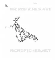 CH&Acirc;SSIS pour Kawasaki AR125 1991