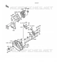 COUVERCLES MOTEUR pour Kawasaki AR125 1991