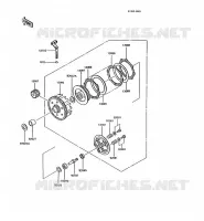 EMBRAYAGE pour Kawasaki AR125 1991