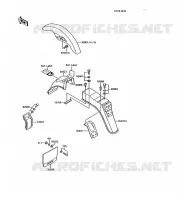 GARDE BOUE pour Kawasaki AR125 1991