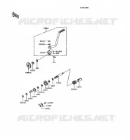 MECANISME DE KICK pour Kawasaki AR125 1991