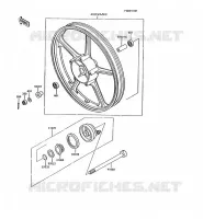 MOYEU AVANT pour Kawasaki AR125 1991