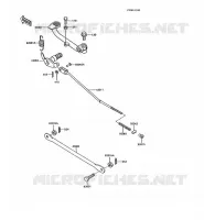 PEDALE DE FREIN pour Kawasaki AR125 1991