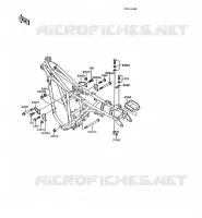 PIECE DE CADRE pour Kawasaki AR125 1991