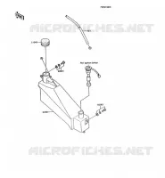 R&Eacute;SERVOIR D'HUILE pour Kawasaki AR125 1991