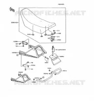 SELLE pour Kawasaki AR125 1991
